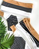 split triangle swimsuit