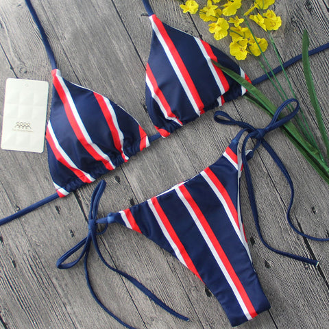 Low Waist Striped Bandage 2020
