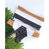 split triangle swimsuit