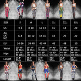 Skull Head Digital Print Rose Fitness Leggings